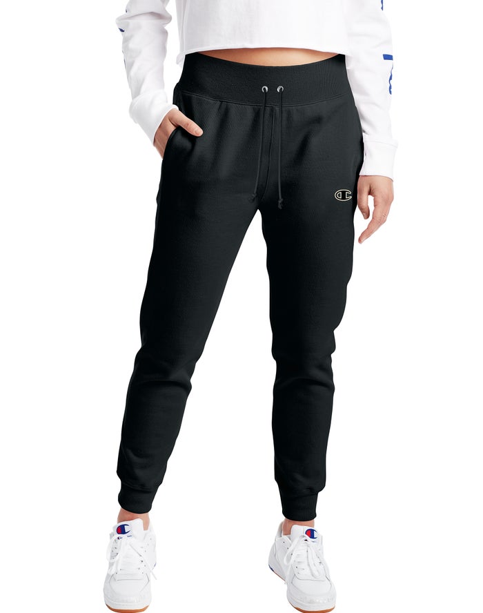 Champion Reverse Weave Joggingbroek Dames - Zwart - Belgie 6987VKZFS